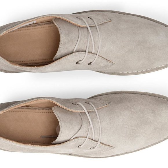 Bashwood Handmade White Suede Leather Chukka Boots For Men main image 4